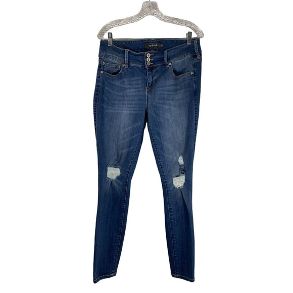 Torrid Women 14R Blue Jegging Skinny Super Soft High-Rise Denim Jeans - Picture 1 of 12